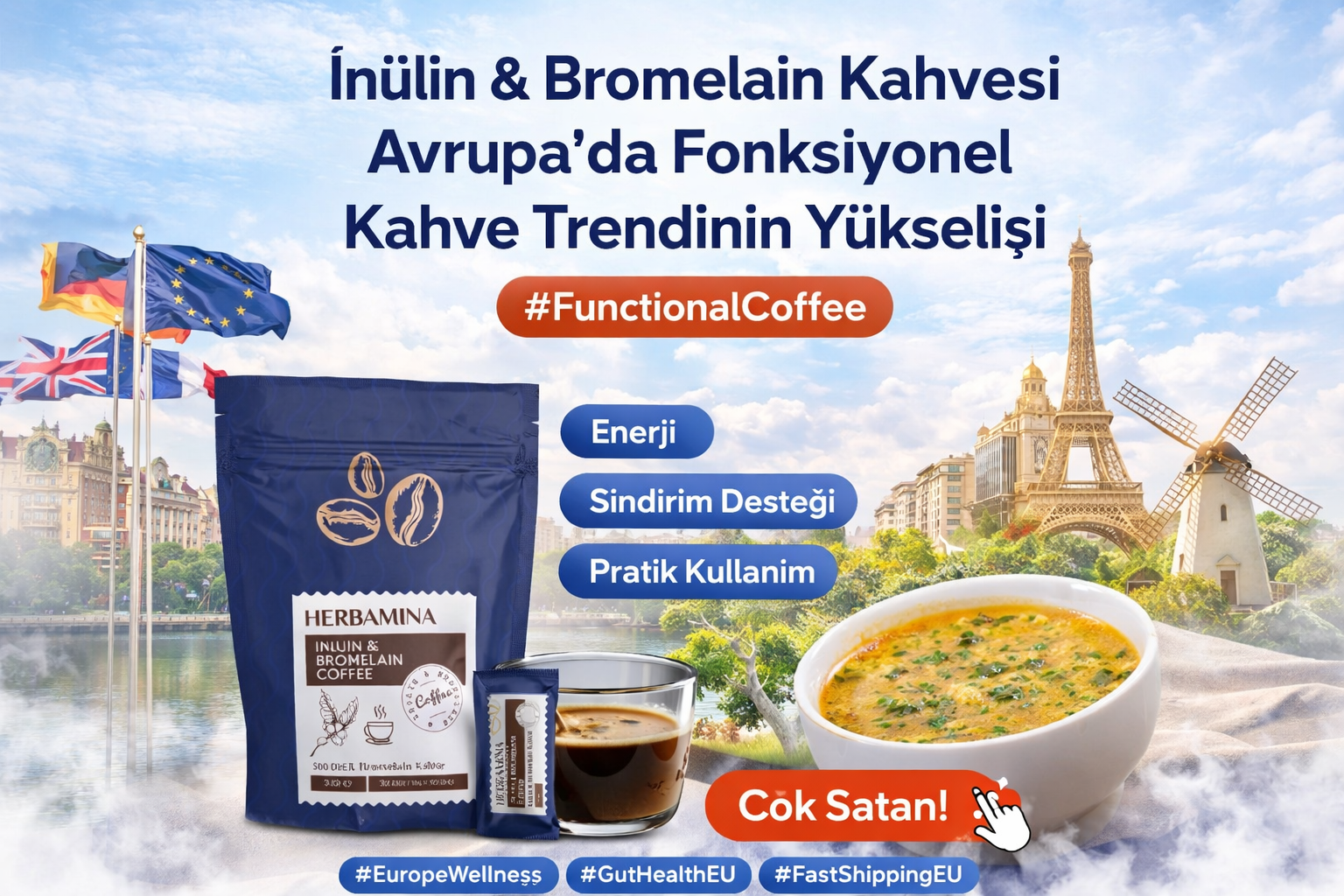 İnülin & Bromelain Kahvesi