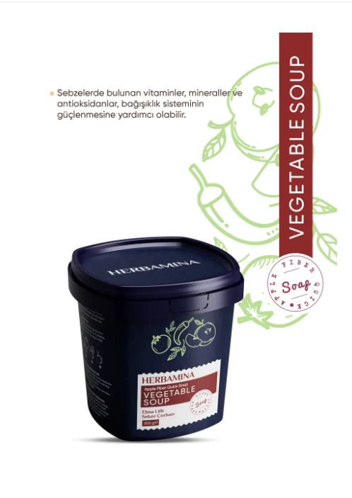 HERBAMİNA ELMA LİFLİ SEBZE ÇORBASI - 300 gr