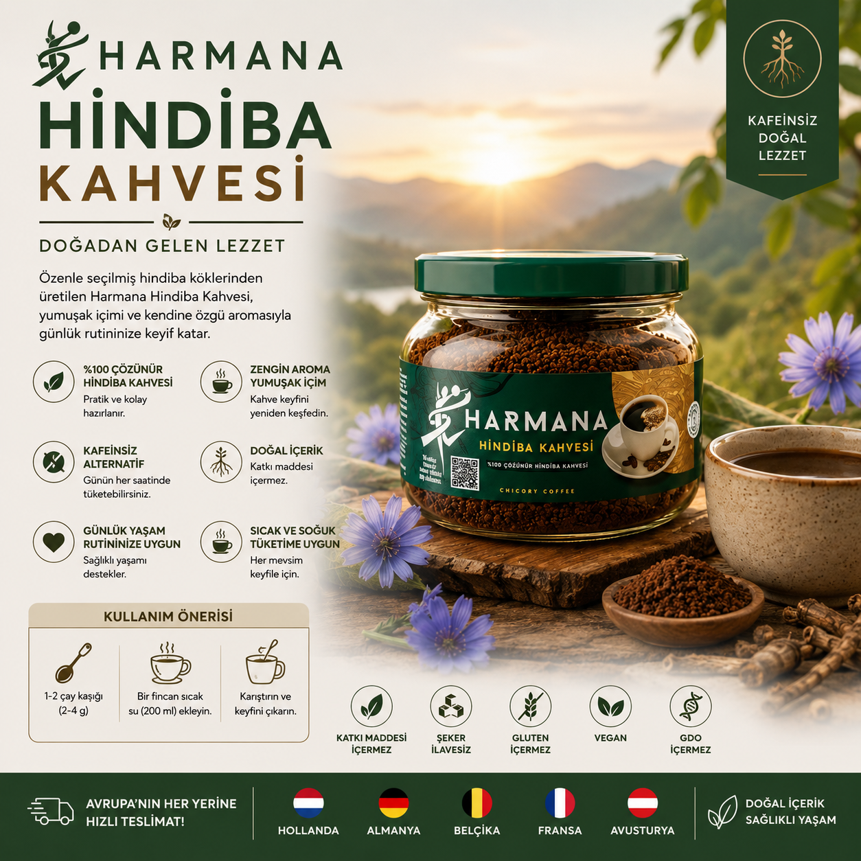 HARMANA HİNDİBA KAHVESİ 150GR