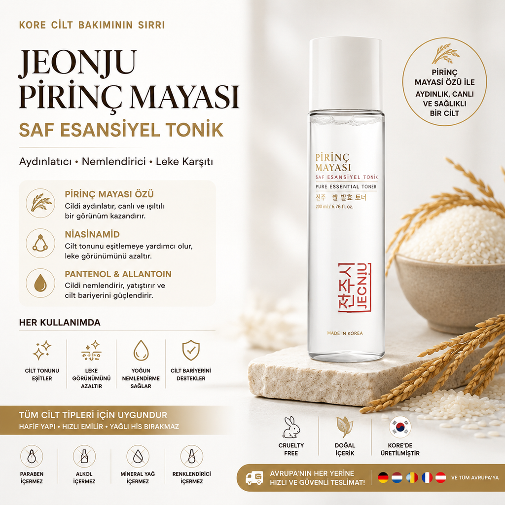 JEONJU PİRİNÇ MAYASI SAF ESANSİYEL TONİK