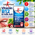 Vitamina B12 y Ácido Fólico – 1000 mcg, 60 Comprimidos Desintegrables en la Boca