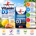 Vitamina D3 Forte 75 mcg (3000 UI) – 80 Cápsulas
