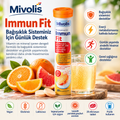 Mivolis Immun Fit – Immune System Support | 20 Effervescent Tablets – 80 g