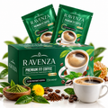 Ravenza Premium Fit Coffee – Instant Matcha Coffee with L-Carnitine, Green Tea, Dandelion, and Propolis – 30 Sachets