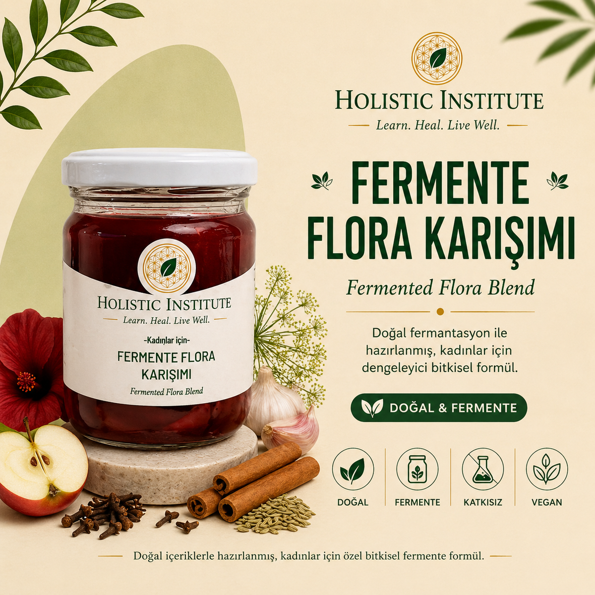 Fermente Flora Karışımı - Kadınlar İçin Doğal Denge