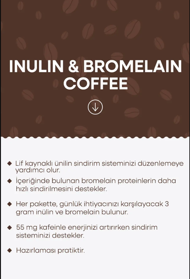 Herbamina İnülin ve Bromelain Kahvesi 30 x 3g