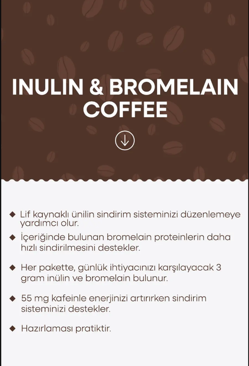 Herbamina İnülin ve Bromelain Kahvesi 30 x 3g