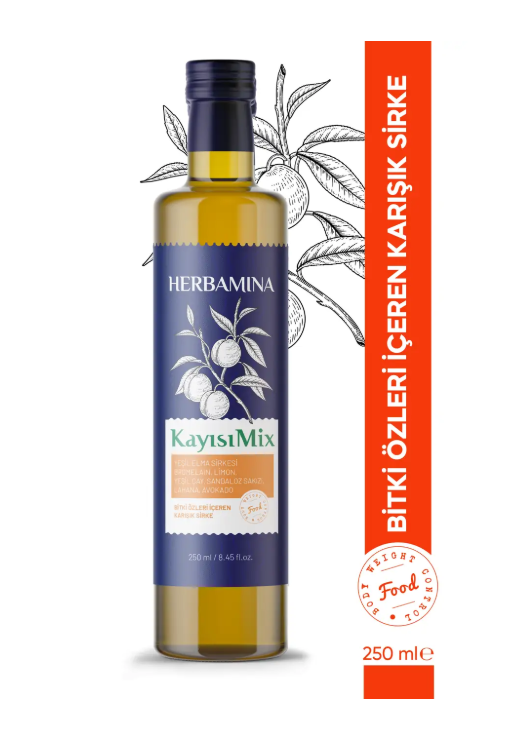 HERBAMİNA Kayısı Mix Sirke 250ml